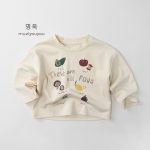 [80-130cm]長袖Tシャツ フルーツ柄 やわらか素材 - Image 8