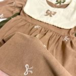 [73-120cm]ワンピース ベビー 女の子 おしゃれ リボン付き - Image 3