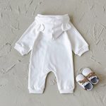 [59-90cm]ロンパース ベビー フード付き ジッパーデザイン - Image 6