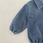 [66-90cm]デニム ロンパース カジュアル 快適な着心地 - Image 4