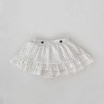 [73-110cm]二点セット 丸襟 トップス+スカート ドット柄 可愛い - Image 16