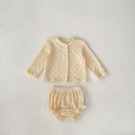 [66-100cm]二点セット トップス+ボトムス スウィート 肌触り良い - Image 2