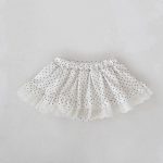 [73-110cm]二点セット 丸襟 トップス+スカート ドット柄 可愛い - Image 15