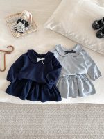 [73-110cm]セットアップ ベビー 女の子 トップス+スカート おしゃれ リボン付き - Image 14