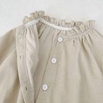 [66-90cm]ロンパース レトロ 刺繍 ナチュラル - Image 17