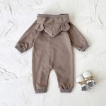 [59-90cm]ロンパース ベビー フード付き ジッパーデザイン - Image 13