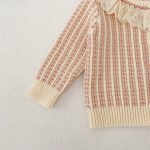 [66-100cm]ニットカーディガン レース襟 可愛い - Image 4