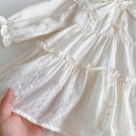 [80-130cm]長袖 ワンピース 女の子 おしゃれ レース襟 - Image 9