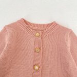 [66-100cm]カーディガン OR サロペット ベビー ニット リボン付き