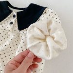 [66-100cm]ベビー ロンパース やわらか素材 ガーリー - Image 4