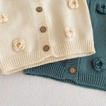 [66-100cm]カーディガン ベビー 女の子 ニット 立体フラワー - Image 7