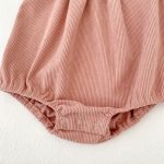 [66-100cm]ロンパース ベビー 無地 レイヤードしやすい