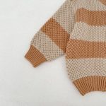 [66-100cm]ニット カーディガン ボーダー柄 着心地良い - Image 15