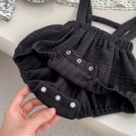 [66-100cm]花柄トップス&サロペットブルマ ベビー 写真映え - Image 5