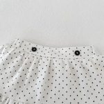 [73-110cm]二点セット 丸襟 トップス+スカート ドット柄 可愛い - Image 12