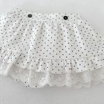 [73-110cm]二点セット 丸襟 トップス+スカート ドット柄 可愛い - Image 8