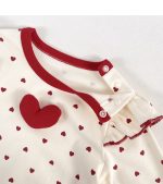 [66-90cm]ベビー ロンパース ハート柄 可愛い ガーリー - Image 8