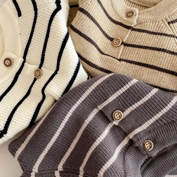 [66-90cm]ベビー ニット セットアップ カーディガン+パンツ