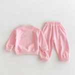 [80-130cm]セットアップ キッズ トレーナー+パンツ アルファベット - Image 12