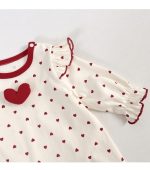 [66-90cm]ベビー ロンパース ハート柄 可愛い ガーリー - Image 6