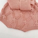 [66-100cm]カーディガン OR サロペット ベビー ニット リボン付き - Image 5