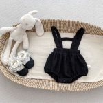 [66-100cm]花柄トップス&サロペットブルマ ベビー 写真映え