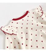 [66-90cm]ベビー ロンパース ハート柄 可愛い ガーリー - Image 9