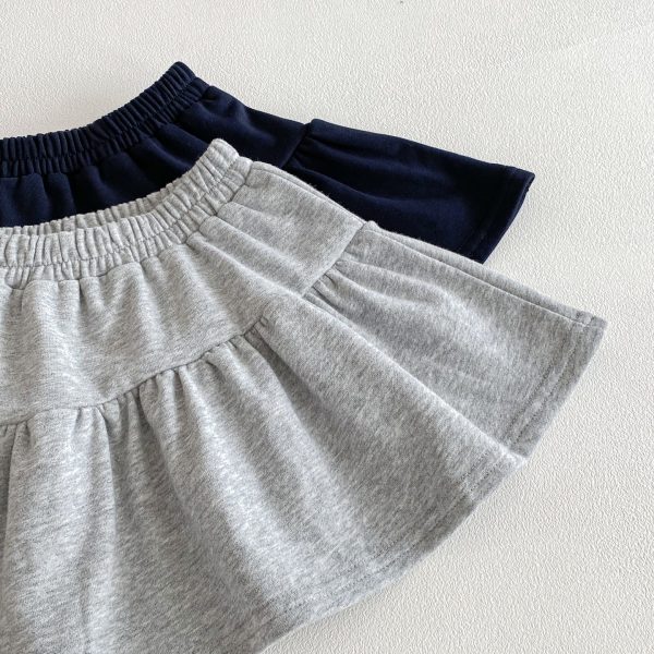 [73-110cm]セットアップ ベビー 女の子 トップス+スカート おしゃれ リボン付き