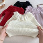 [66-100cm]ニット セーター 無地 おしゃれ シンプル - Image 8