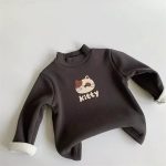 [73-120cm] 動物柄 裏起毛 トップス - Image 3