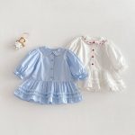 [73-120cm]長袖 ワンピース 女の子 おしゃれ ガーリー - Image 6