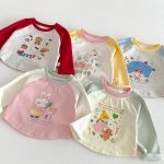 [73-120cm]カートゥーン キュート 女の子 長袖 Tシャツ - Image 3