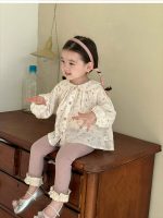 [80-130cm]女の子 シャツ/レギンス 可愛い 花柄 肌触り良い - Image 5