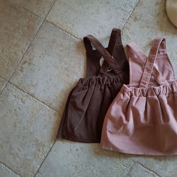 [73-100cm]サロペットワンピース ナチュラル 花柄 韓国風