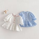 [73-120cm]長袖 ワンピース 女の子 おしゃれ ガーリー - Image 3