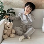 [73-150cm]ボーダー柄 高品質 快適 ルームウェア - Image 5