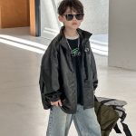 [100-160cm] カッコイイ 無地 アウター - Image 7