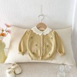 [73-100cm]カーディガン ベビー 花柄 着心地抜群