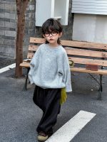 [100-160cm]ナチュラル シンプル ニット セーター - Image 6