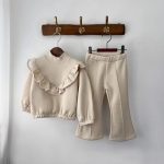 [73-120cm]ガーリー 快適 動きやすい トップス+パンツ セット - Image 4