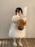 [90-140cm]シンプル スウィート 厚手 ワンピース