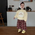 [73-120cm]可愛い あったか 裏起毛 女の子 トレーナー/パンツ - Image 4