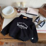 [73-120cm] 刺繍 フード付き パーカー - Image 3