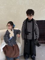 [90-150cm] ボーダー柄 ニット セーター - Image 4