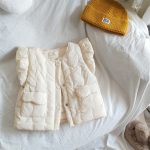 [73-120cm]シンプル 合わせやすい あったか 女の子 ベスト