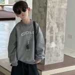 [100-160cm] カジュアル プリント トレーナー