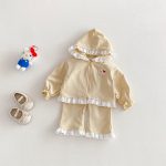 [73-120cm]ガーリー 着やすい ジップパーカー+パンツ セットアップ - Image 7