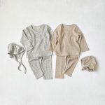 [73-100cm]軽やかな着心地 トップス+ボトムス+帽子 - Image 8