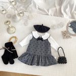 [73-120cm]水玉 リボン付き おしゃれ ワンピース - Image 3