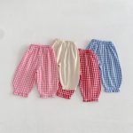 [73-120cm]パンツ チェック柄 ゆったり 履きやすい - Image 7